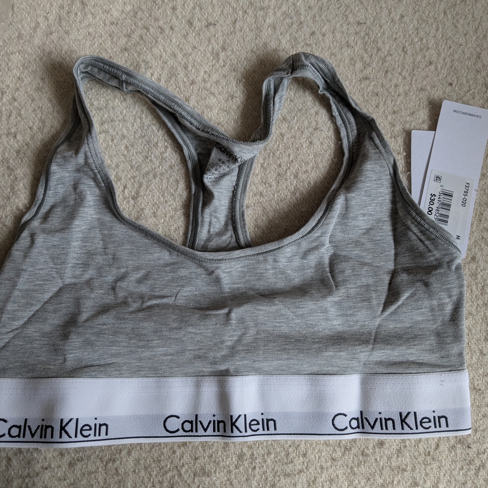 Calvin Klein Gray Women's Sports Bra